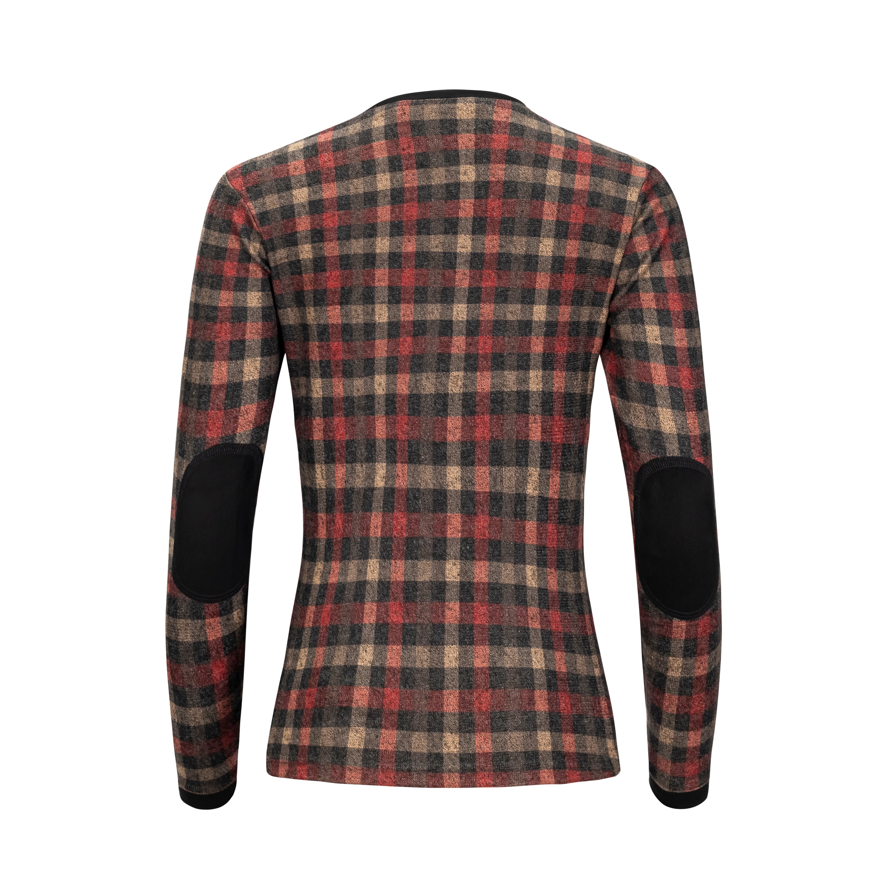 Quintessential V-NECK, Crimson Sashay Plaid