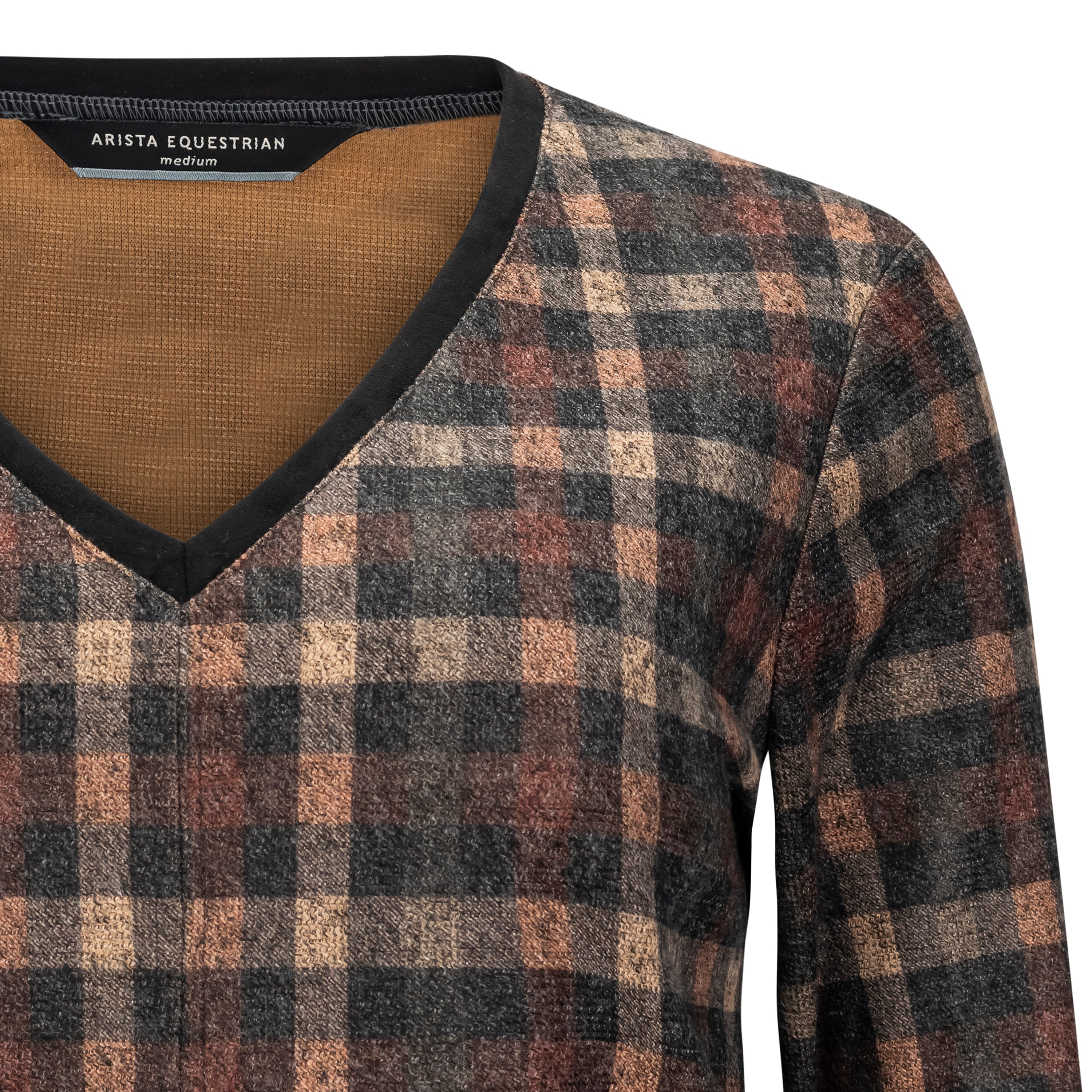 Quintessential V-NECK, Rustica Sashay Plaid