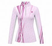 RIDE PINK, Breast Cancer Awareness Sun Shirt w/mesh