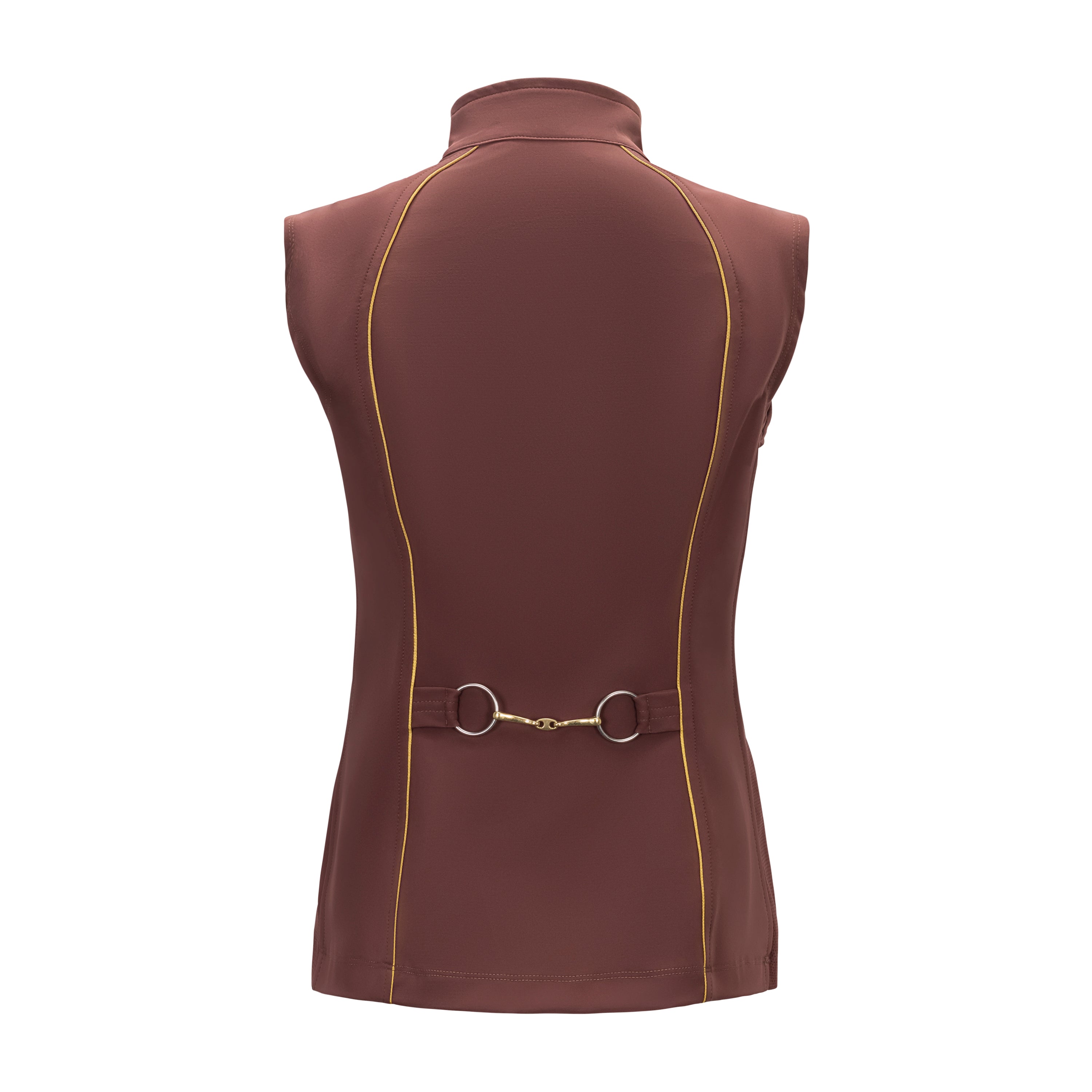 Iconic Bit Vest, Rosewood w/Gold