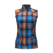 Heritage Washable Wool Plaid Vest, Cobalt