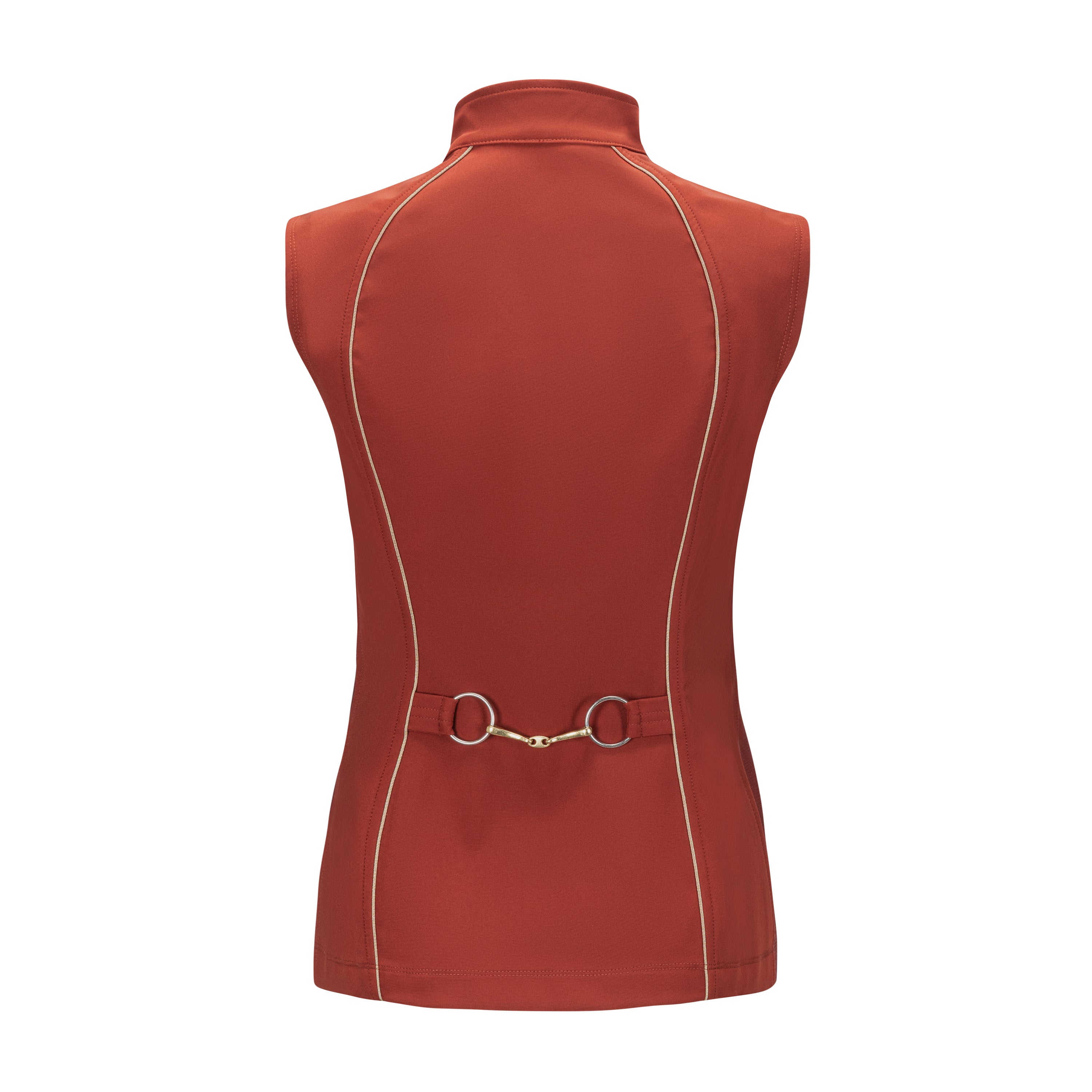 Iconic Bit Vest, Rust w/Oatmeal