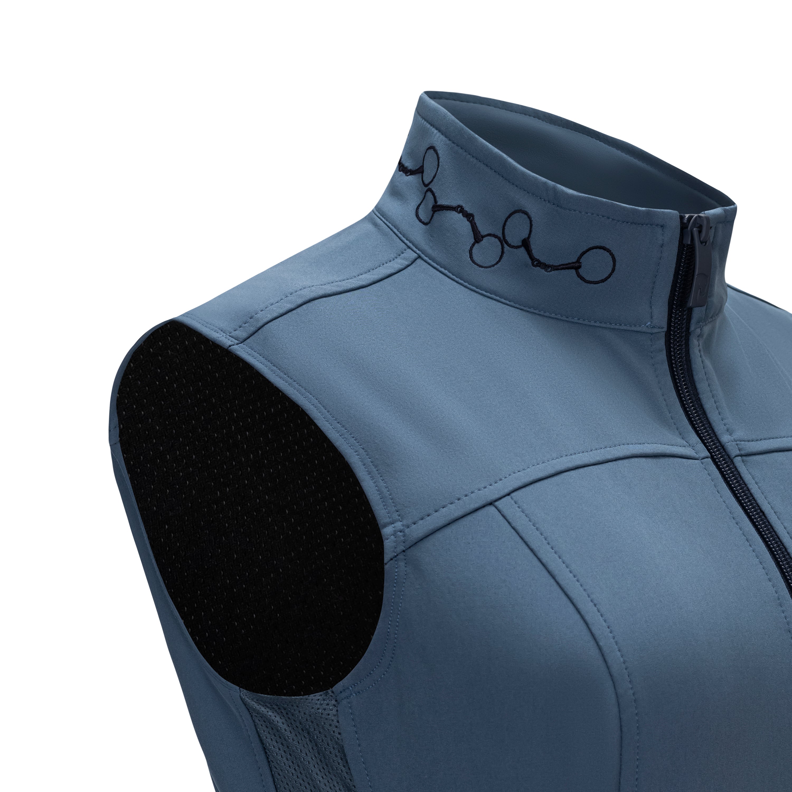Modern 3 Bit Vest, Slate w/navy