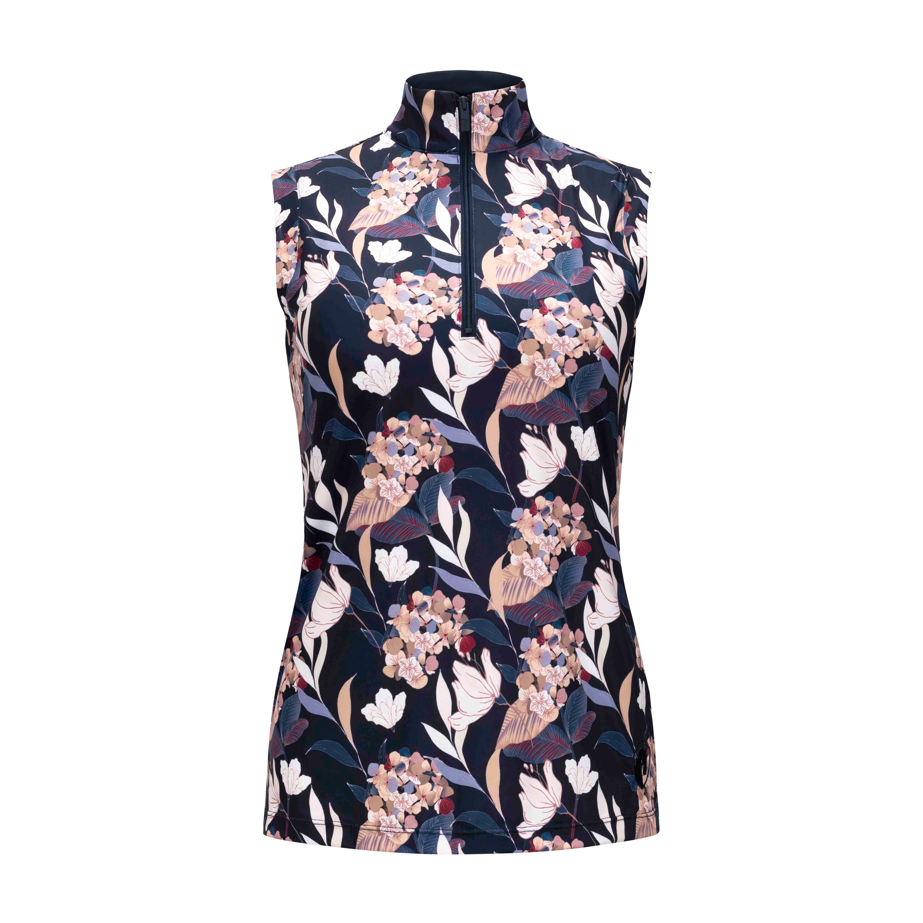 Simply Sleeveless Sun Shirt, Navy Hydrangea