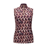 Simply Sleeveless Sun Shirt, Wine Illusion