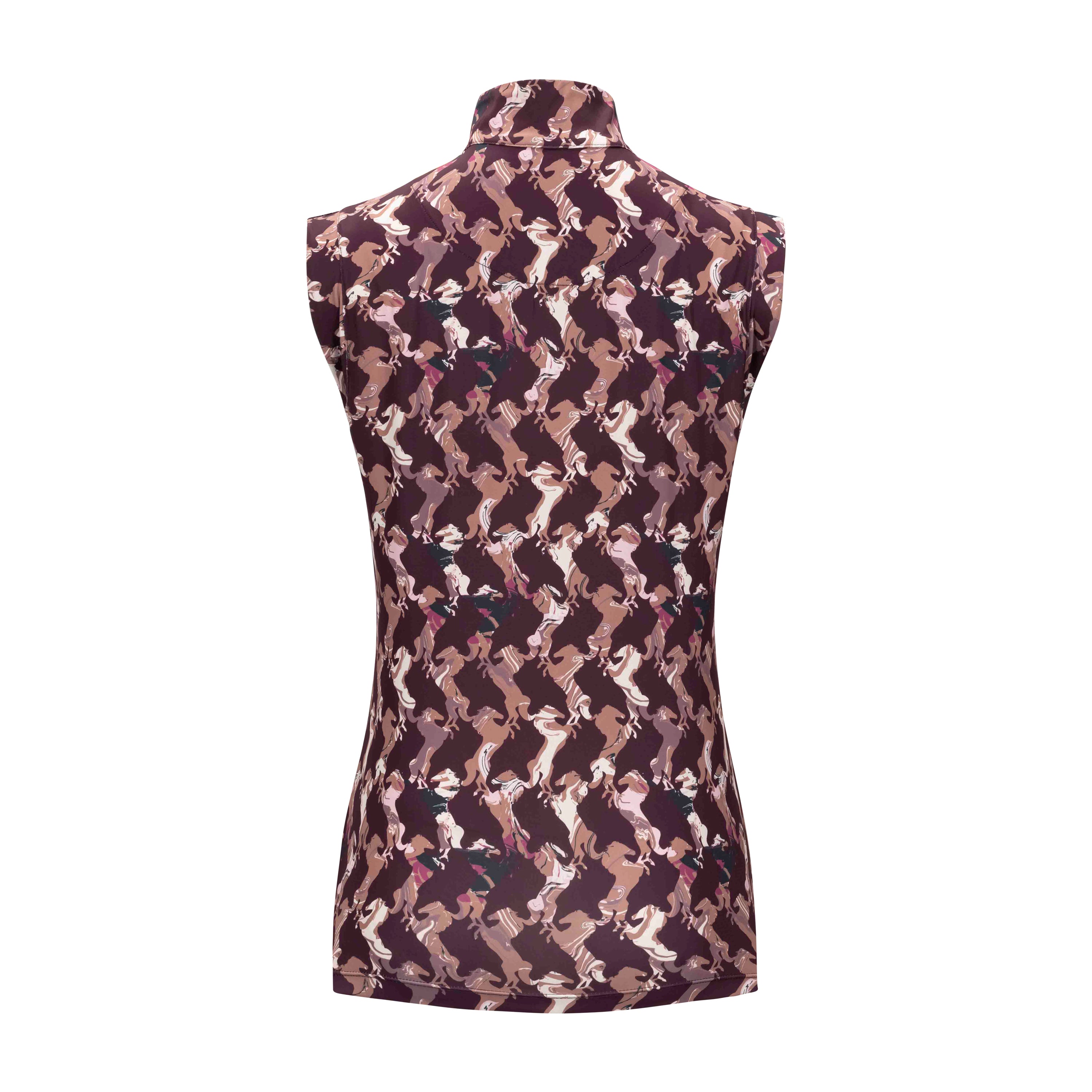 Simply Sleeveless Sun Shirt, Wine Illusion