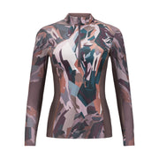 Spirit, Fig Half-Zip Sun Shirt w/Mesh