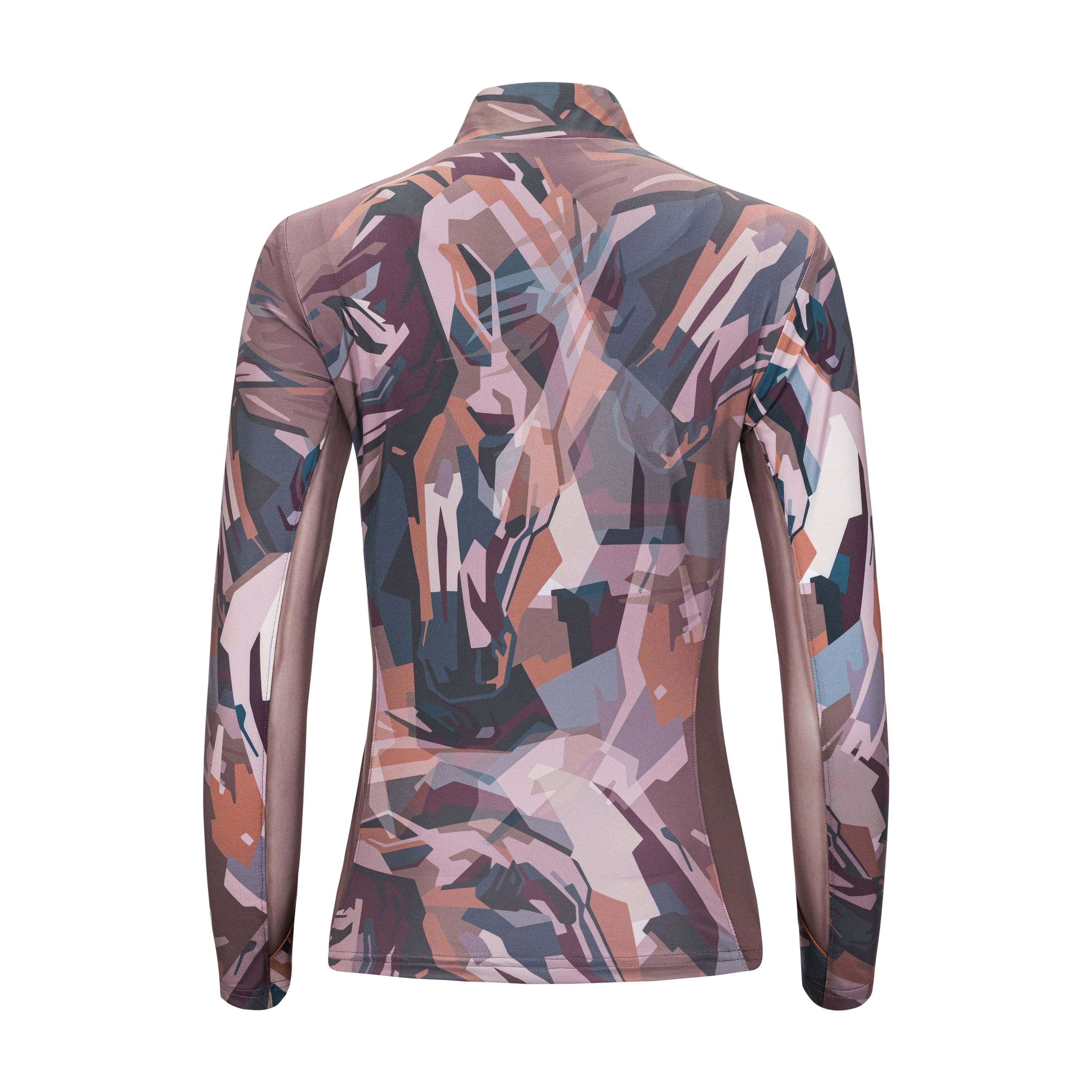 Spirit, Fig Half-Zip Sun Shirt w/Mesh