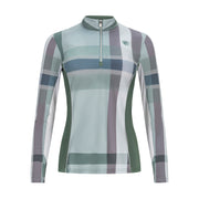 Sporty Gingham, Eucalyptus Sun Shirt w/MESH