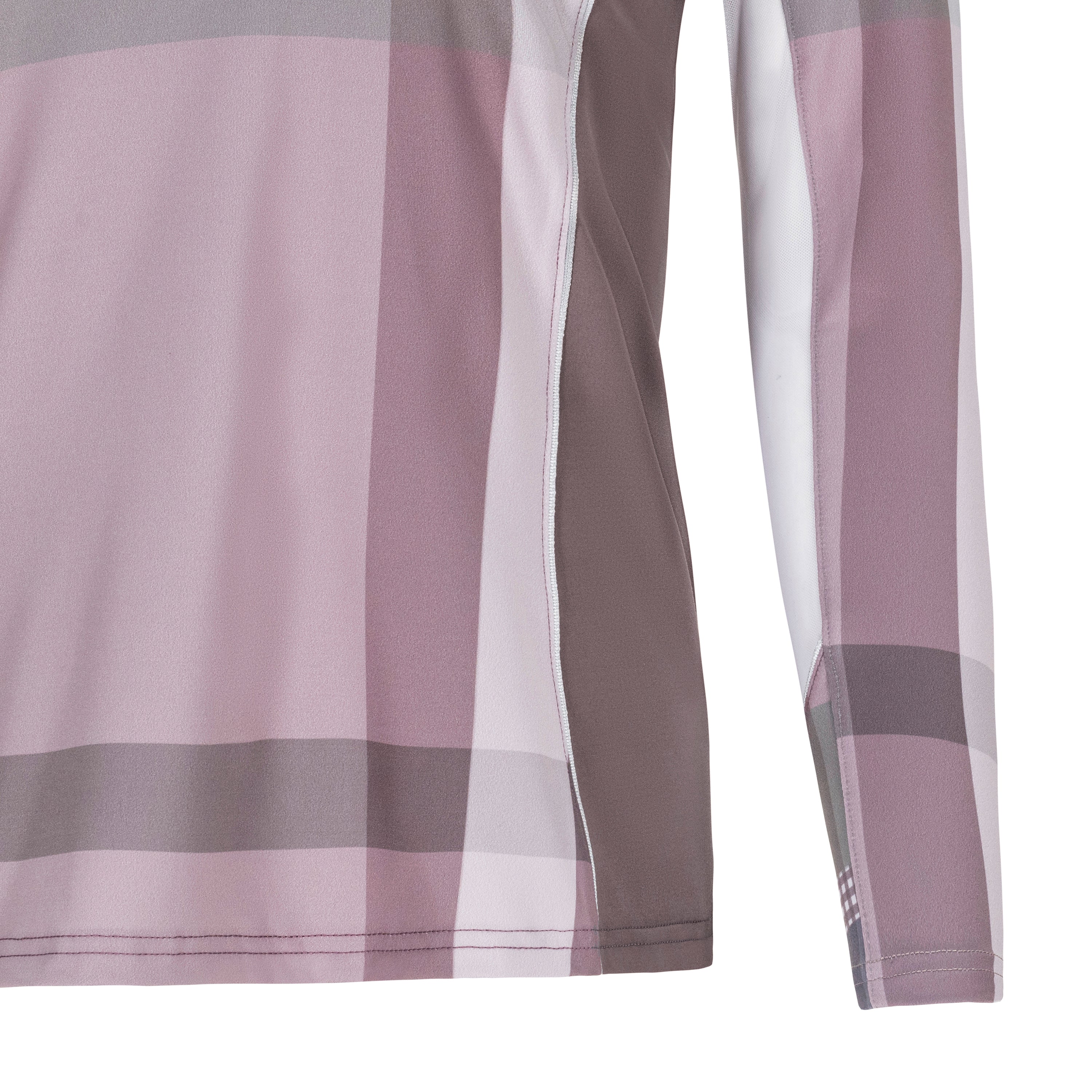 Sporty Gingham, Fig Sun Shirt w/MESH