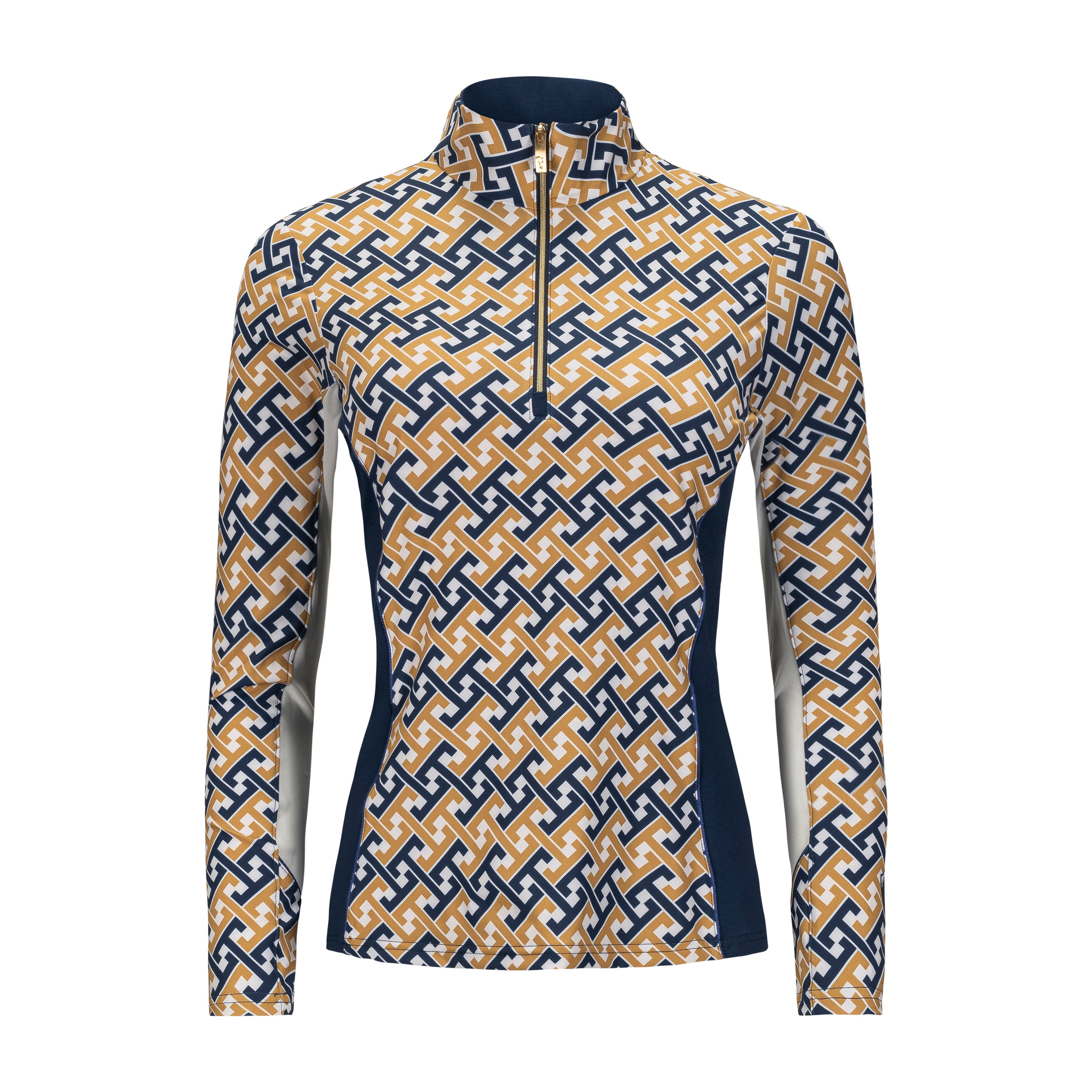 Terra, Navy & Gold Sun Shirt w/ MESH (One Plus only)