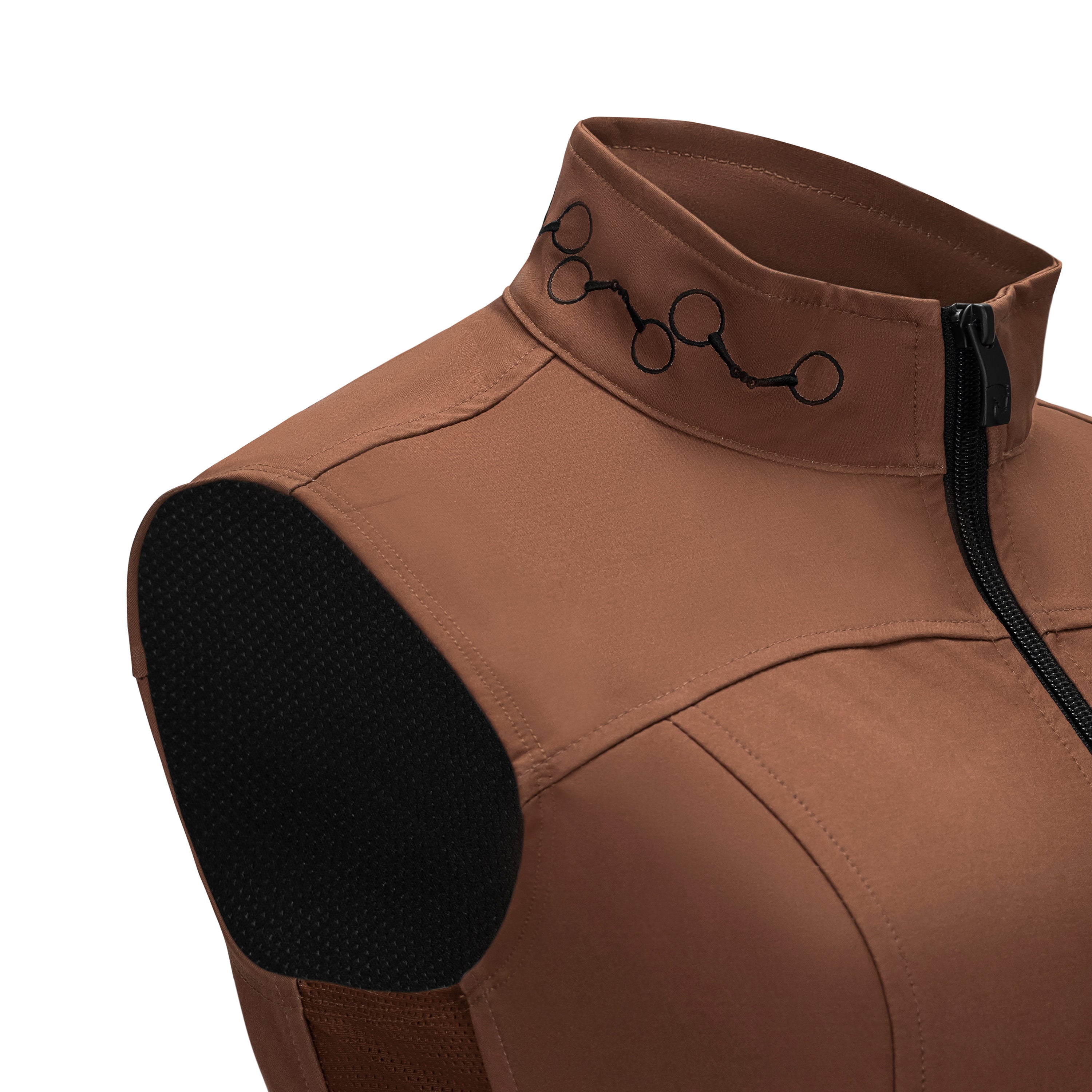 Modern 3 Bit Vest, Truffle w/black