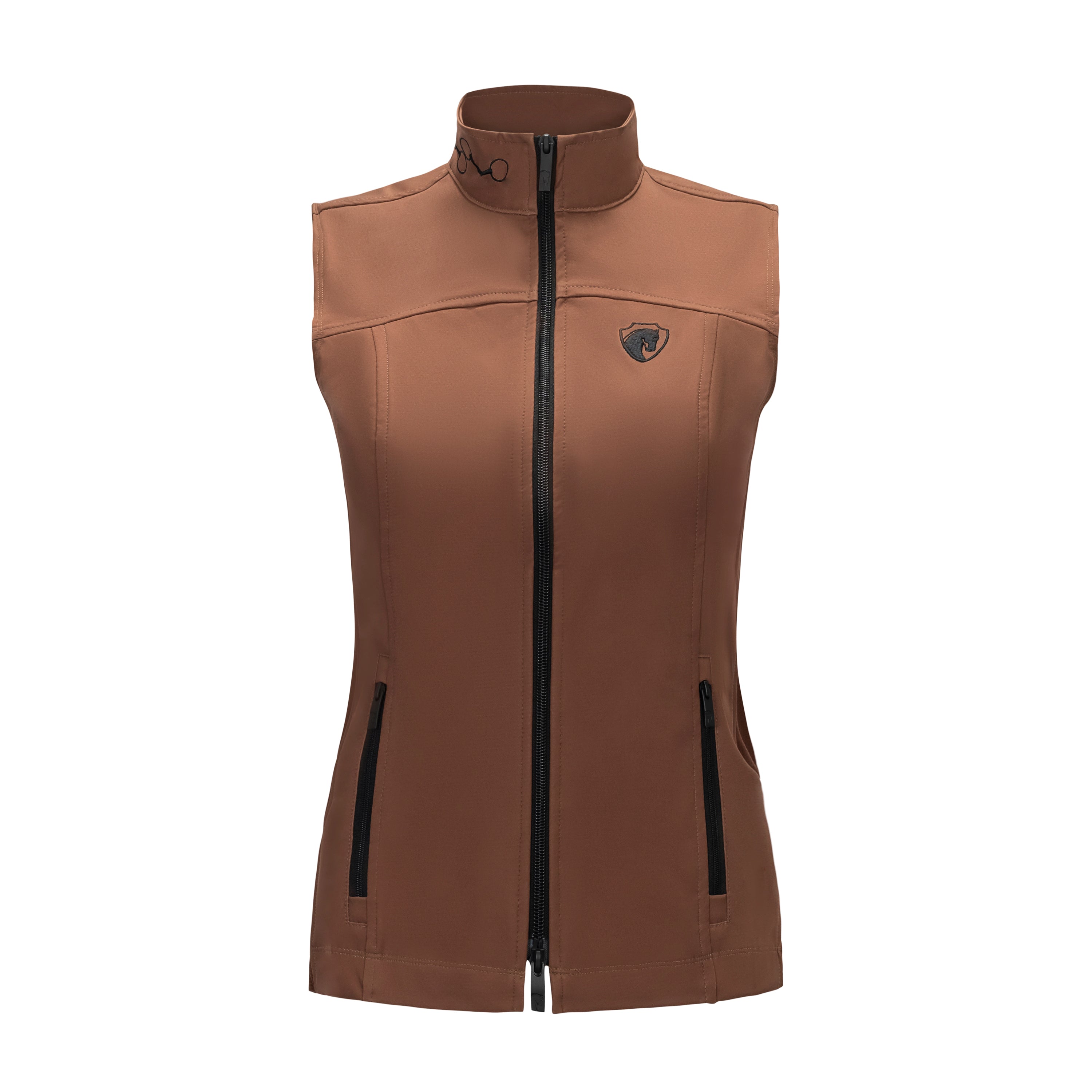 Modern 3 Bit Vest, Truffle w/black