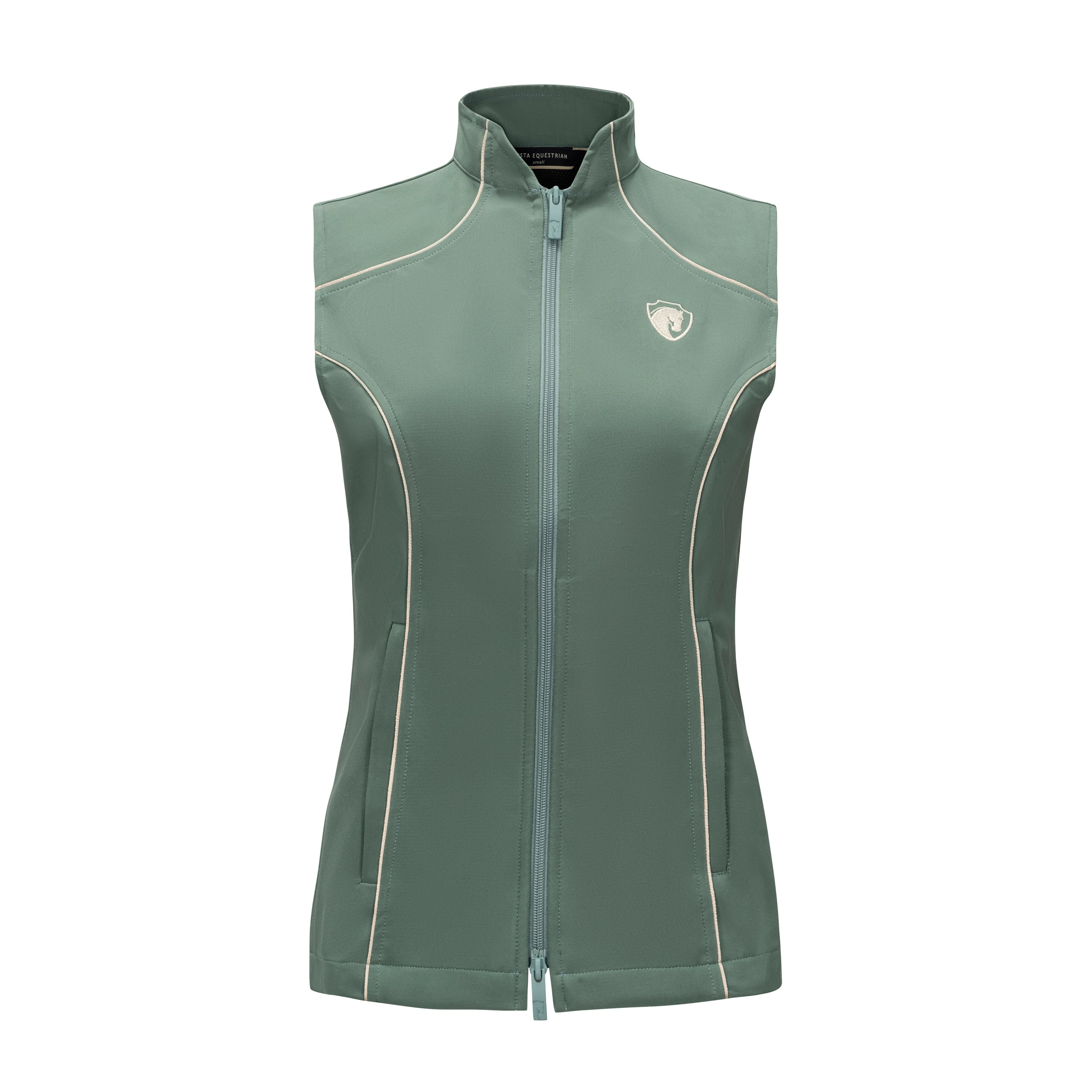 Iconic Bit Vest, Eucalyptus w/Oatmeal