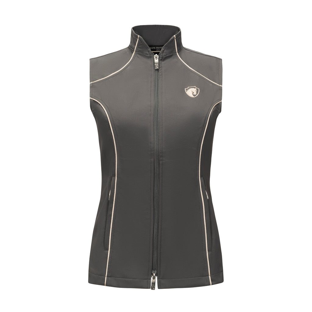 Iconic Bit Vest, Charcoal w/ Oatmilk – Arista Equestrian