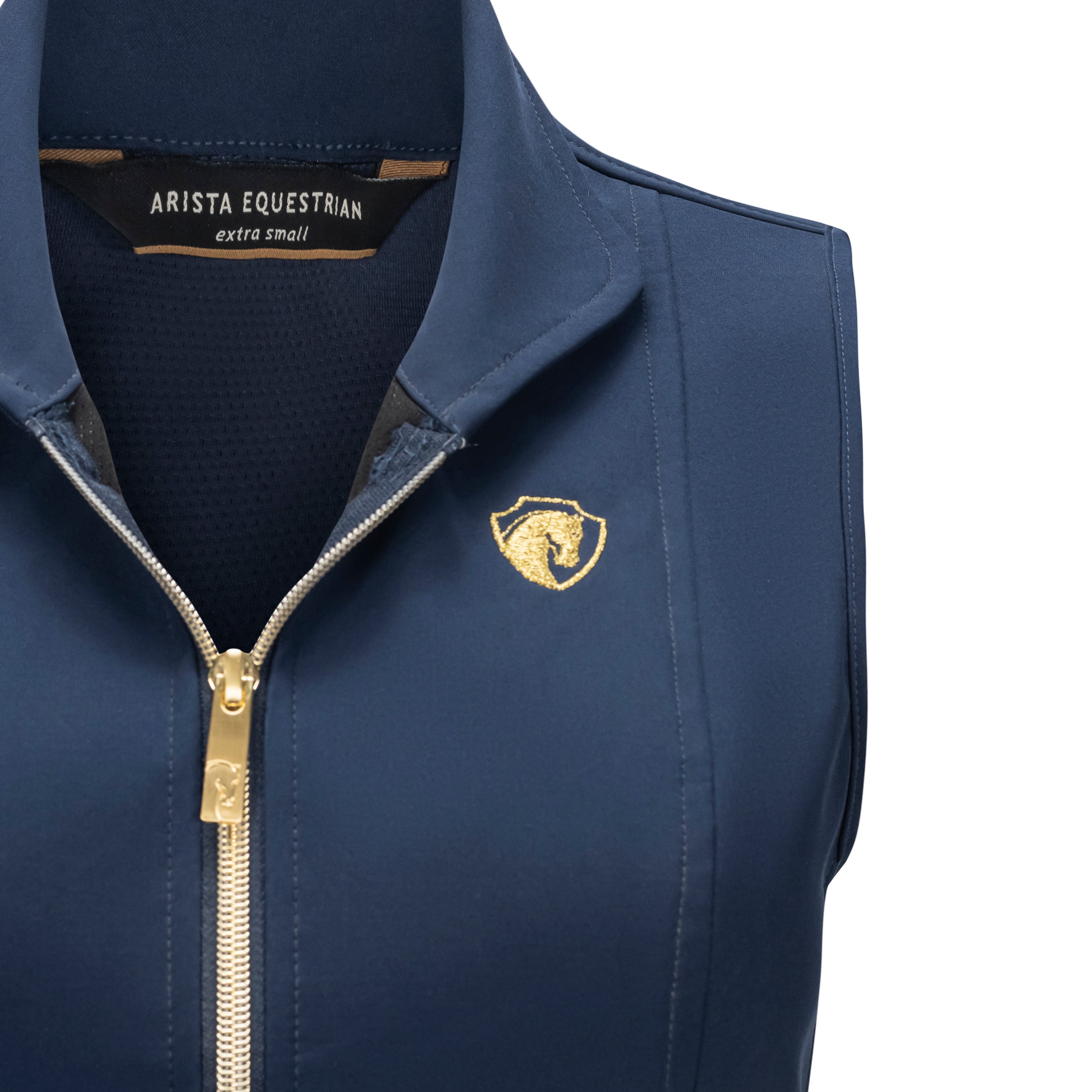 5-Star Vest in Navy with Convertible Collar