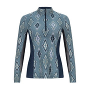 Yara, Peacock& Navy Sun Shirt w/MESH