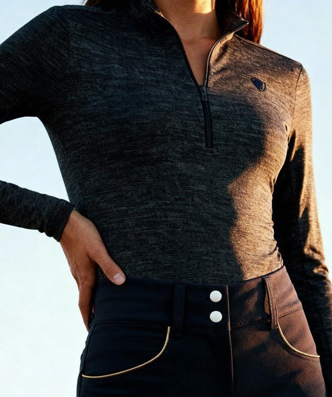Superfine Merino Half Zip, Charmix