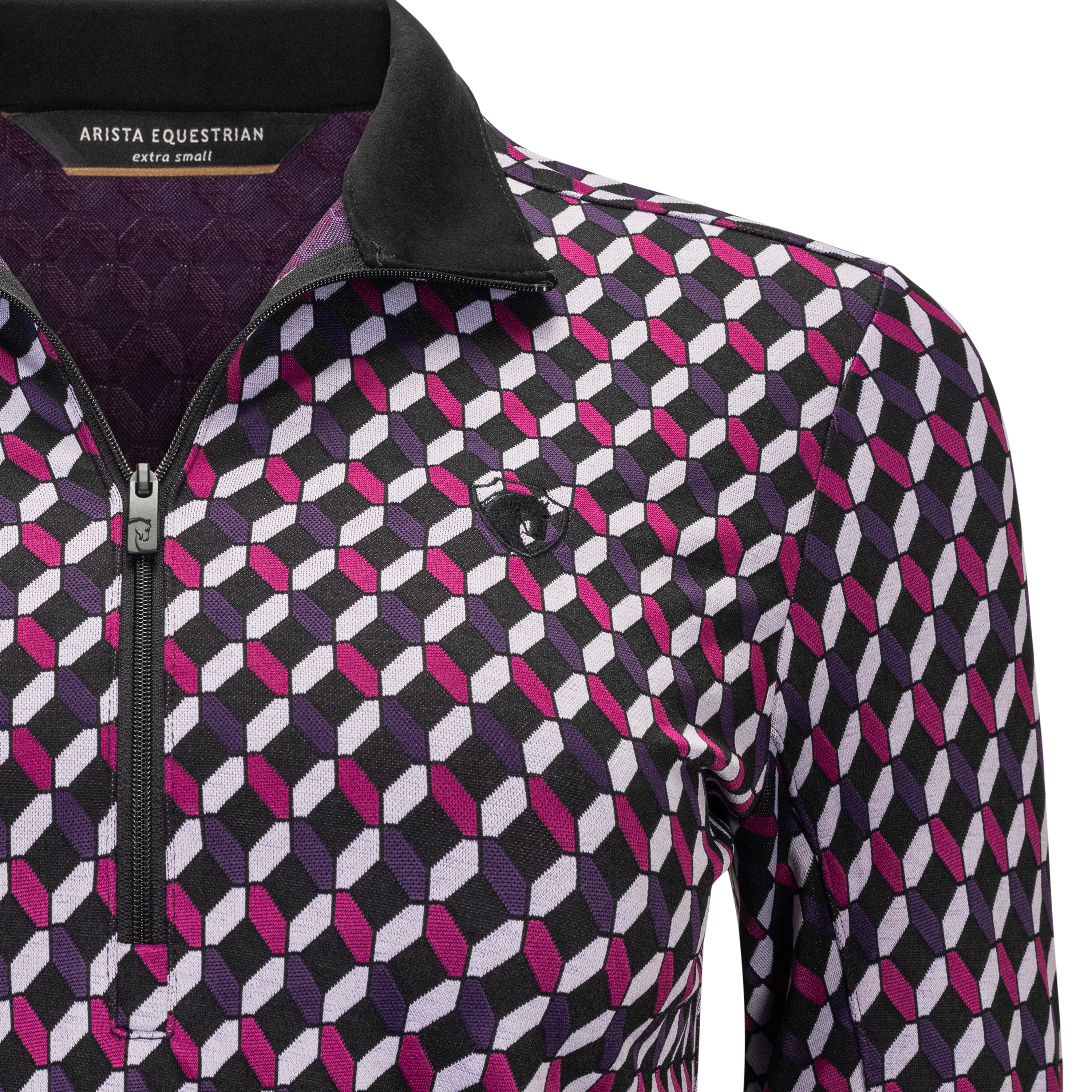 Prêt-à-porter Purple & Fuchsia Diamond Check Sweater
