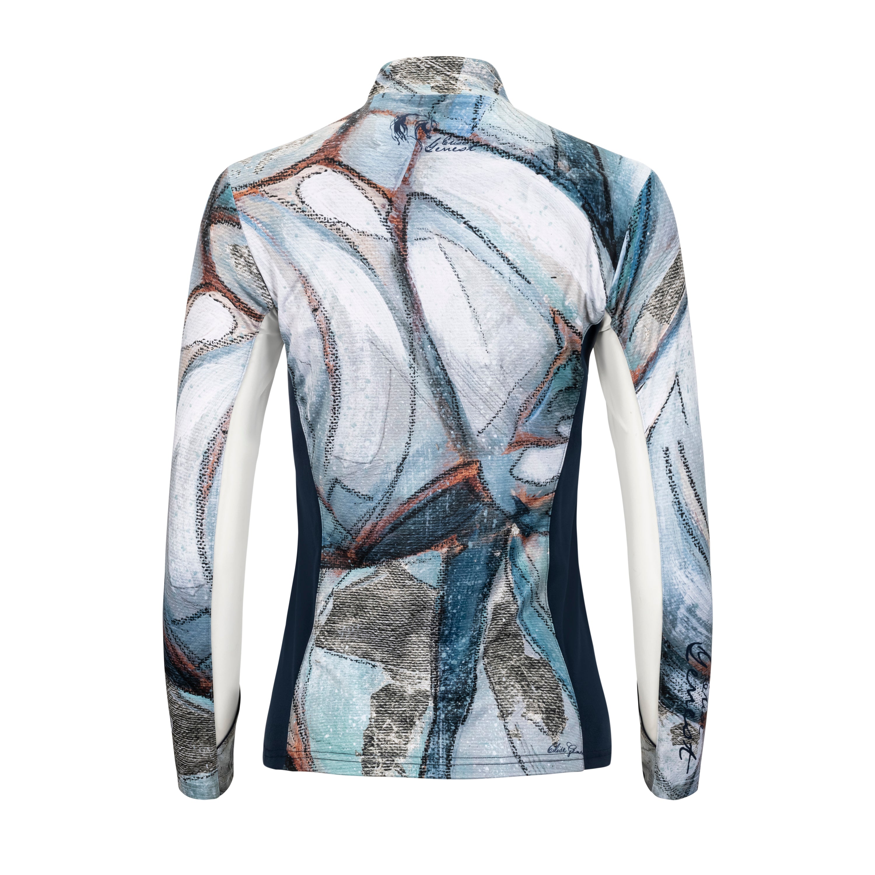 Elise Genest 'Once in a Blue Moon' Sun Shirt w/ Mesh