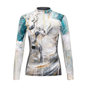 Elise Genest 'Aurora Borealis' Quarter Zip w/ Mesh