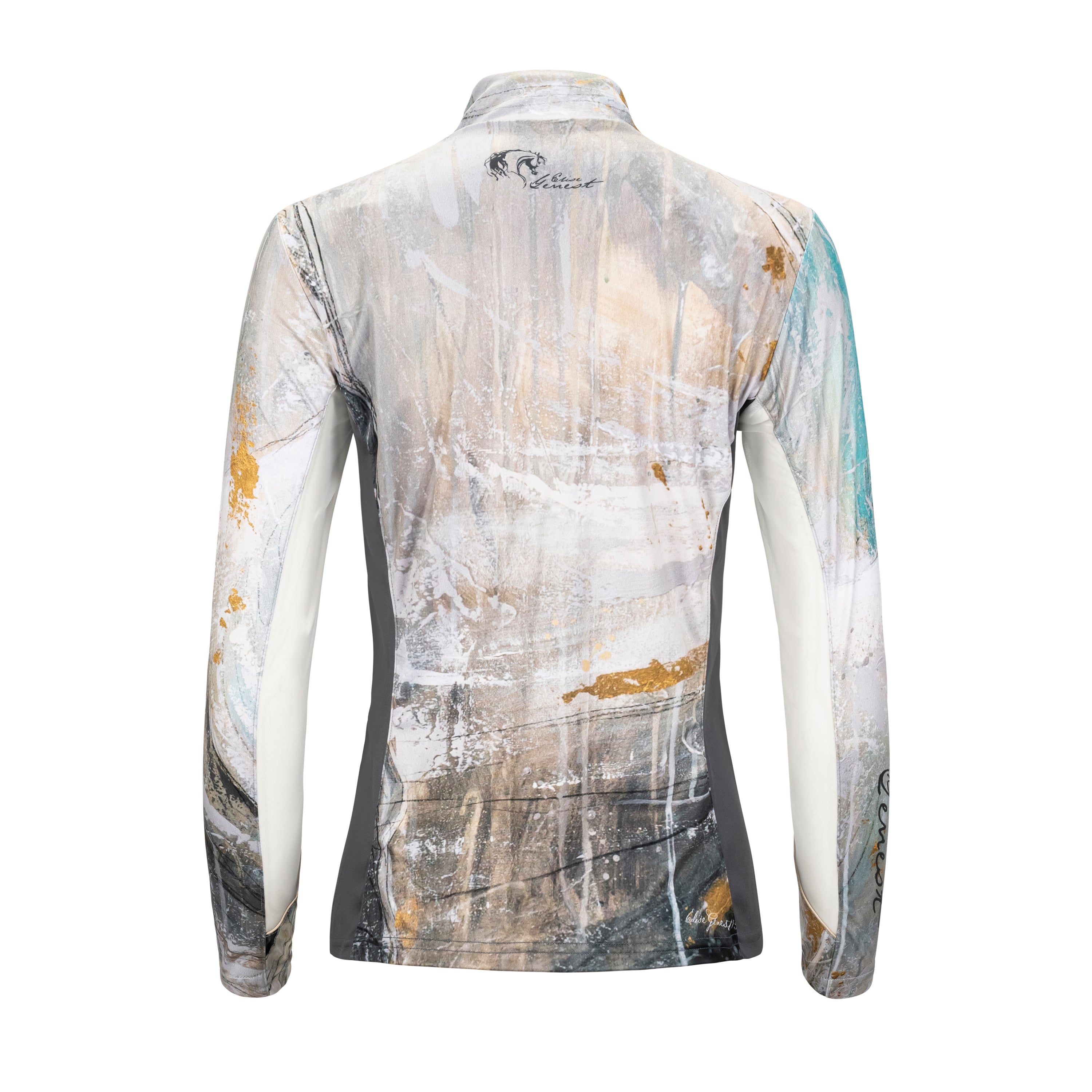 Elise Genest 'Aurora Borealis' Quarter Zip w/ Mesh