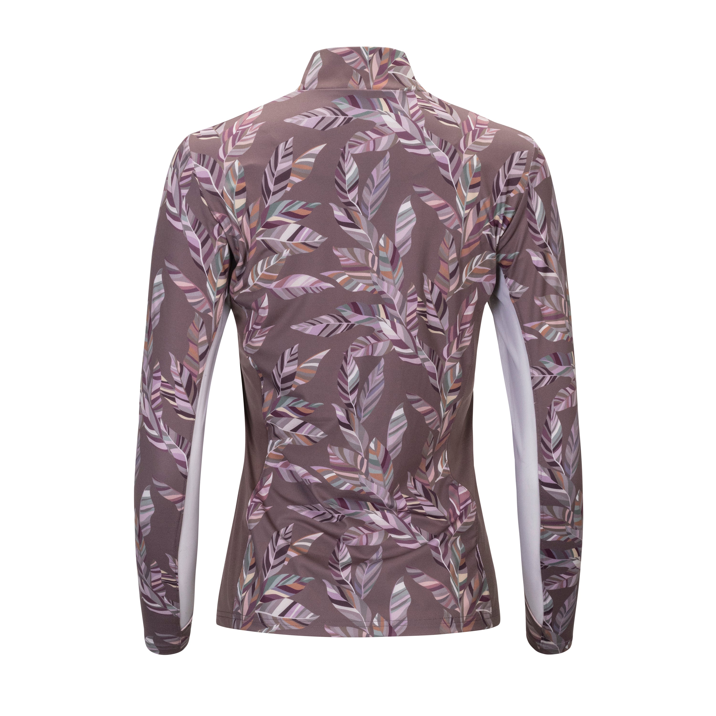 Feuilles, Fig Sun Shirt w/Mesh Half-Zip