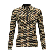 Prêt-à-porter Olive & Caramel Diamond Check Sweater