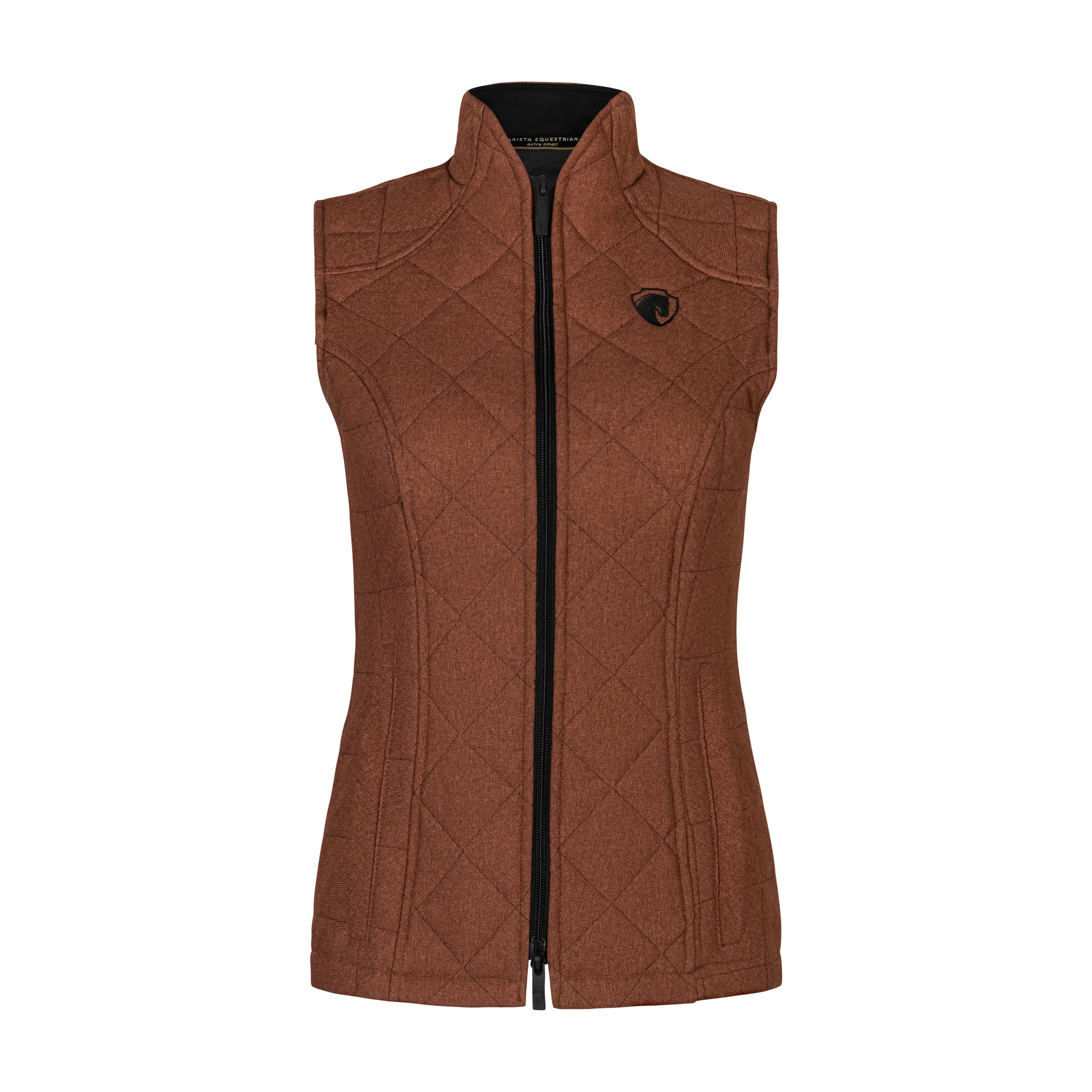 Quilted Iconic Bit Vest, Nutmeg