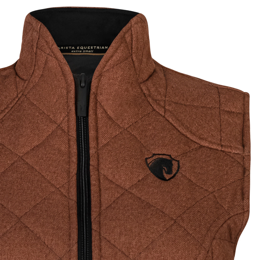 Quilted Iconic Bit Vest, Nutmeg