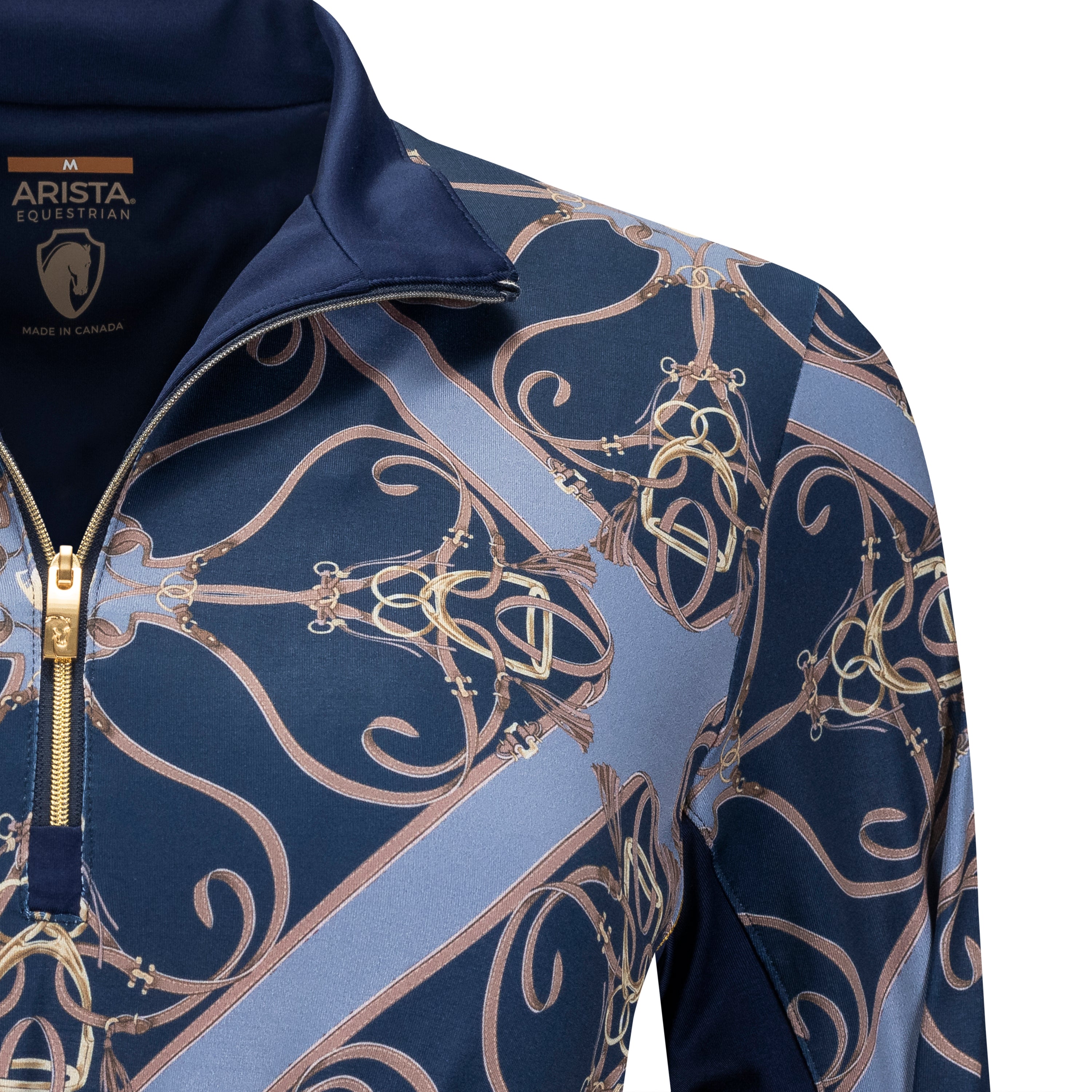 Chemise d'équitation - Gaze Jerico - Coupe polo - Manches courtes - Col Chemise d'équitation - Gaze Jerico - Coupe polo - Manches courtes - Col