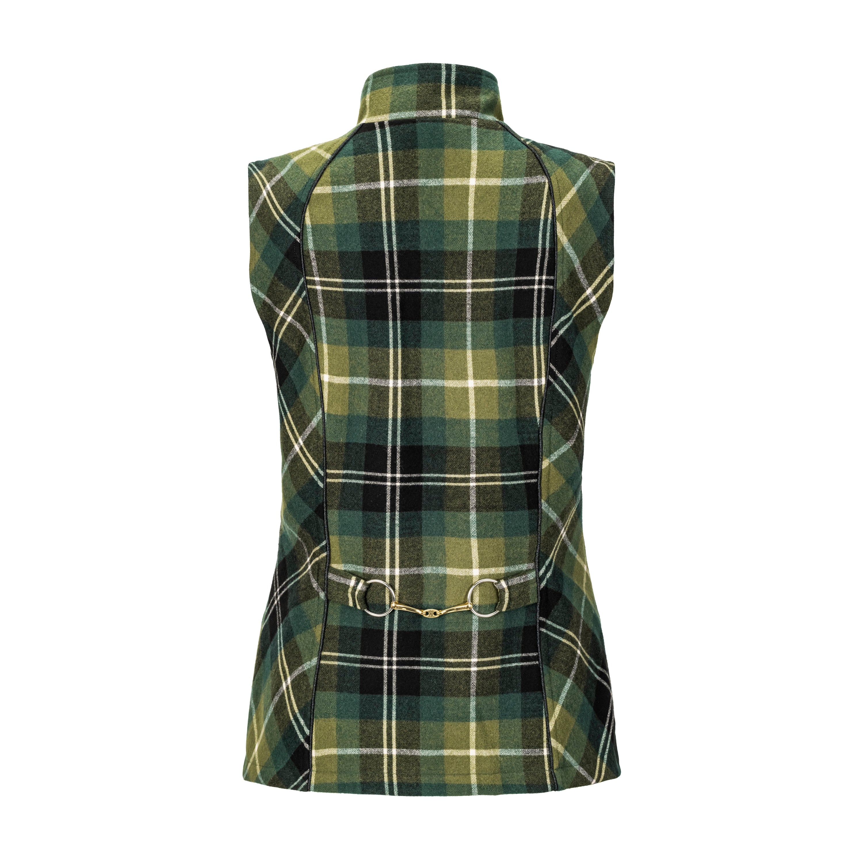 Wool Plaid Vest, Juniper (4004)