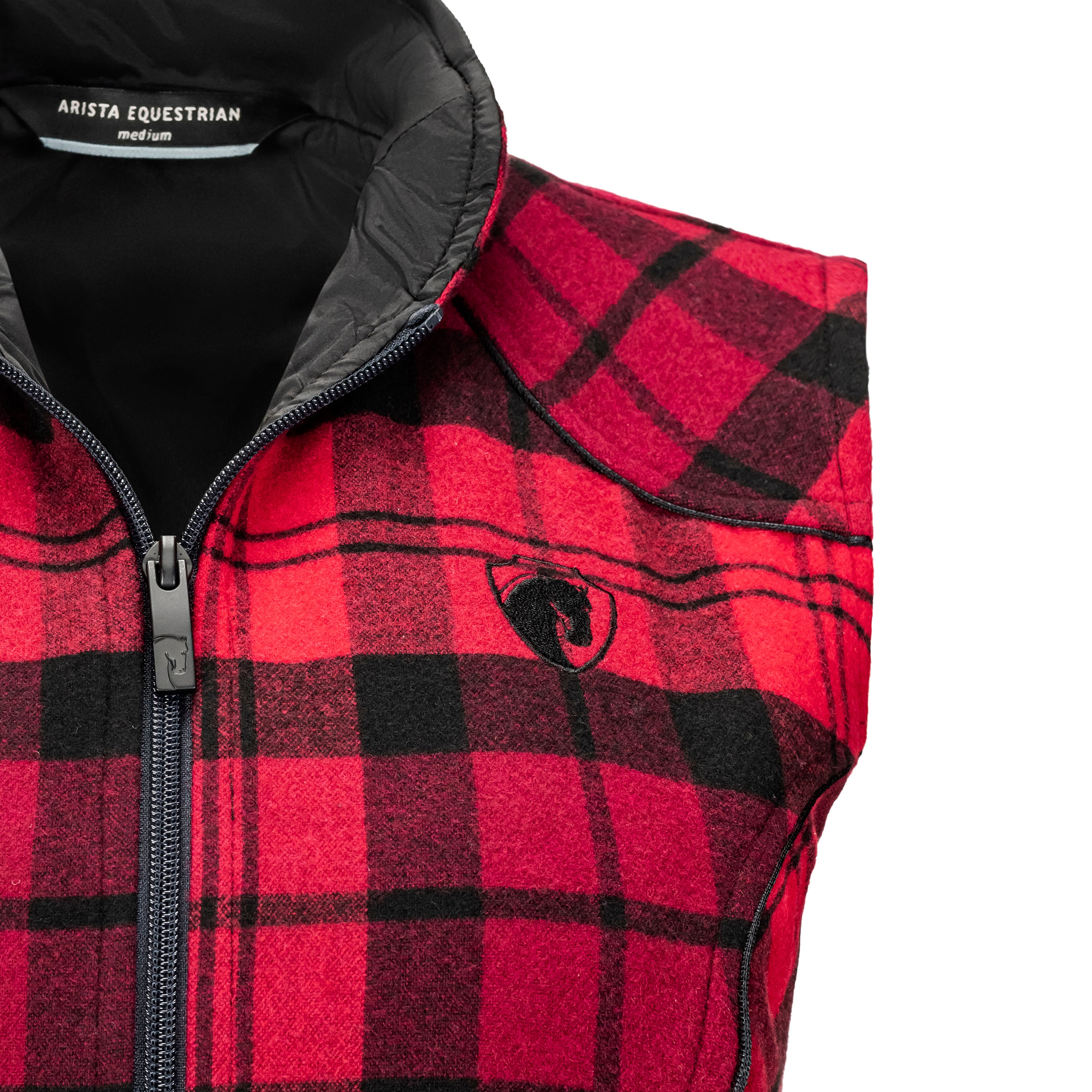 Wool Plaid Vest, Crimson Plaid (4004)