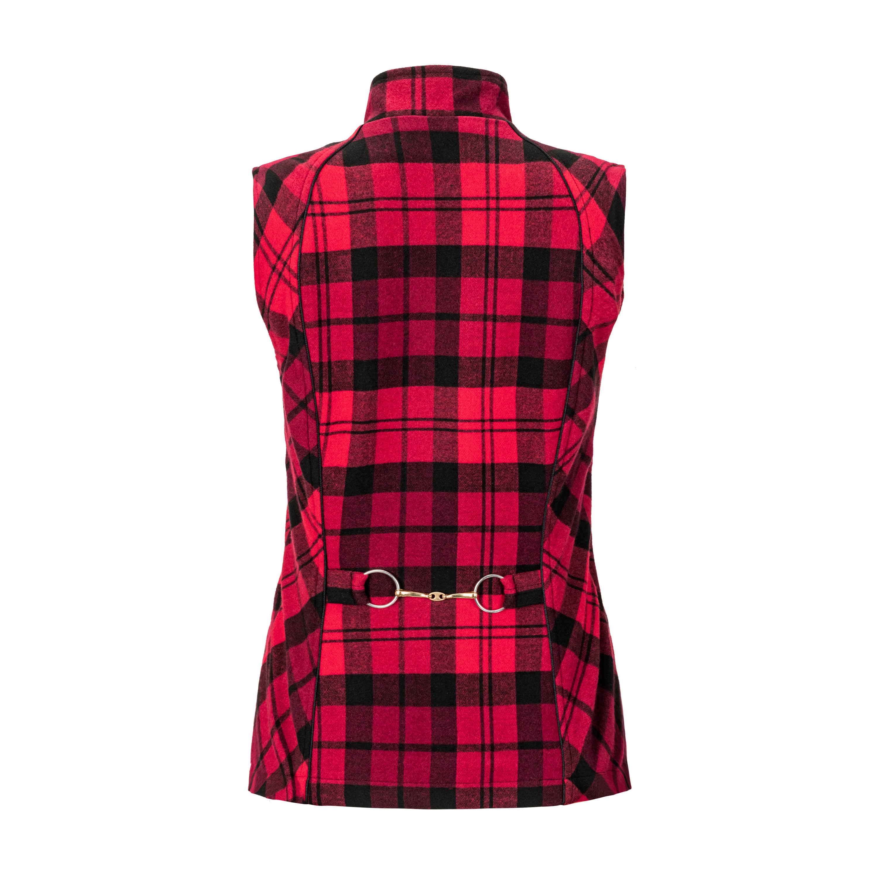 Heritage Washable Wool Plaid Vest, Crimson Plaid