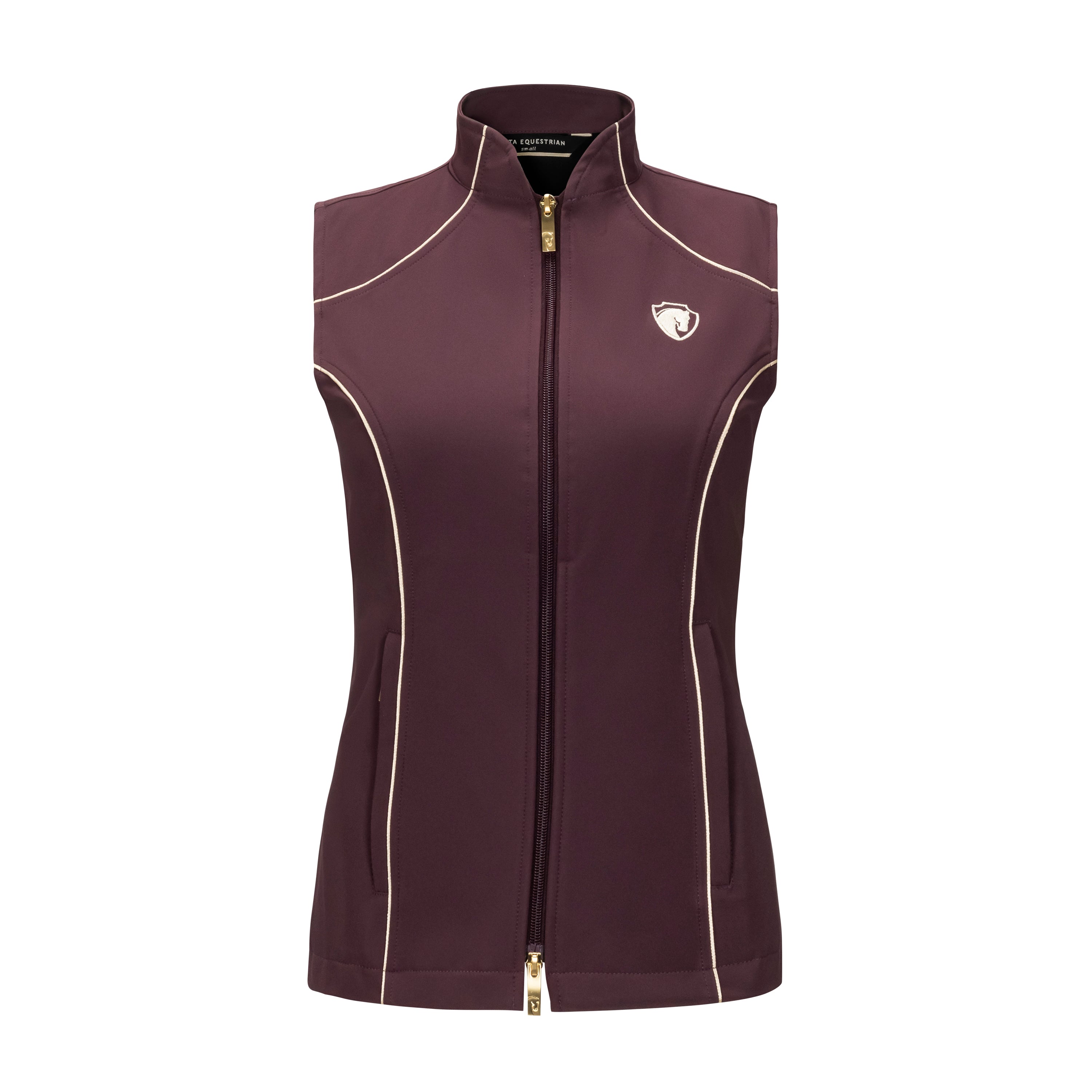 Iconic Bit Vest in Wine (4025)