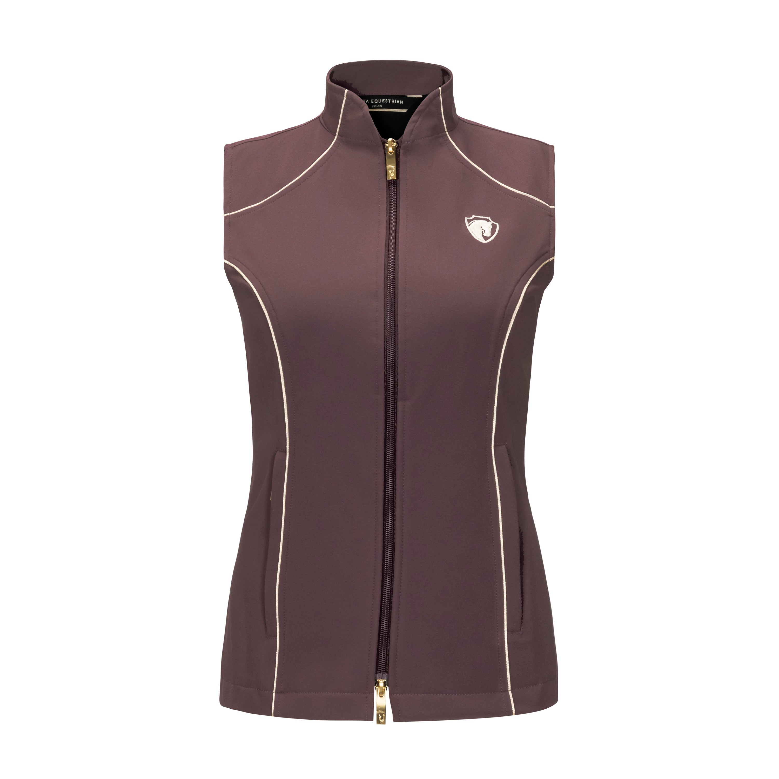 Iconic Bit Vest, Rosewood w/Oatmeal (4025) – Arista Equestrian