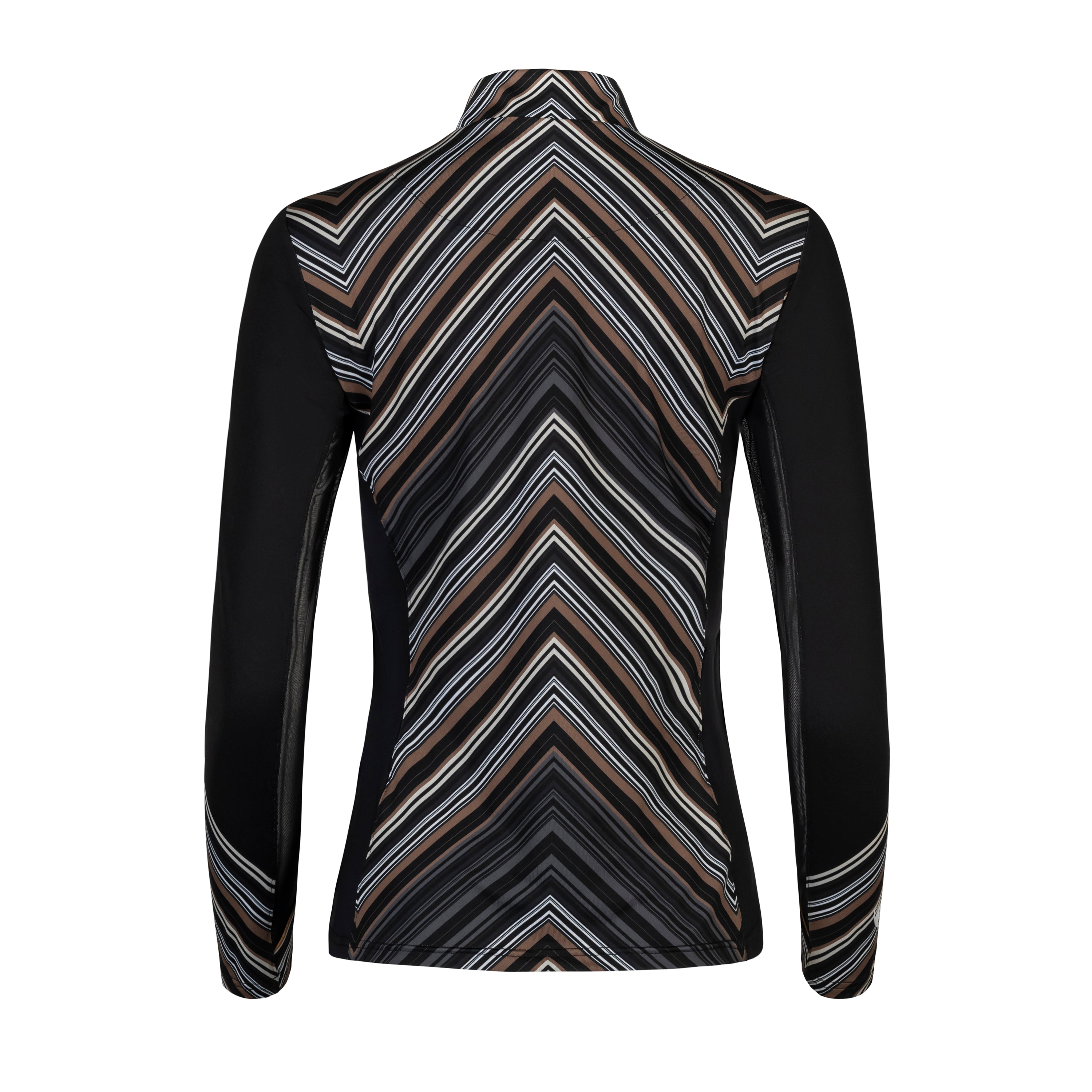 Chevron, Black Sun Shirt w/mesh