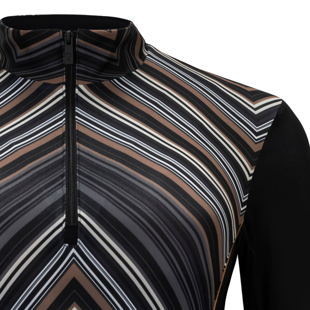 Chevron, Black Sun Shirt w/mesh