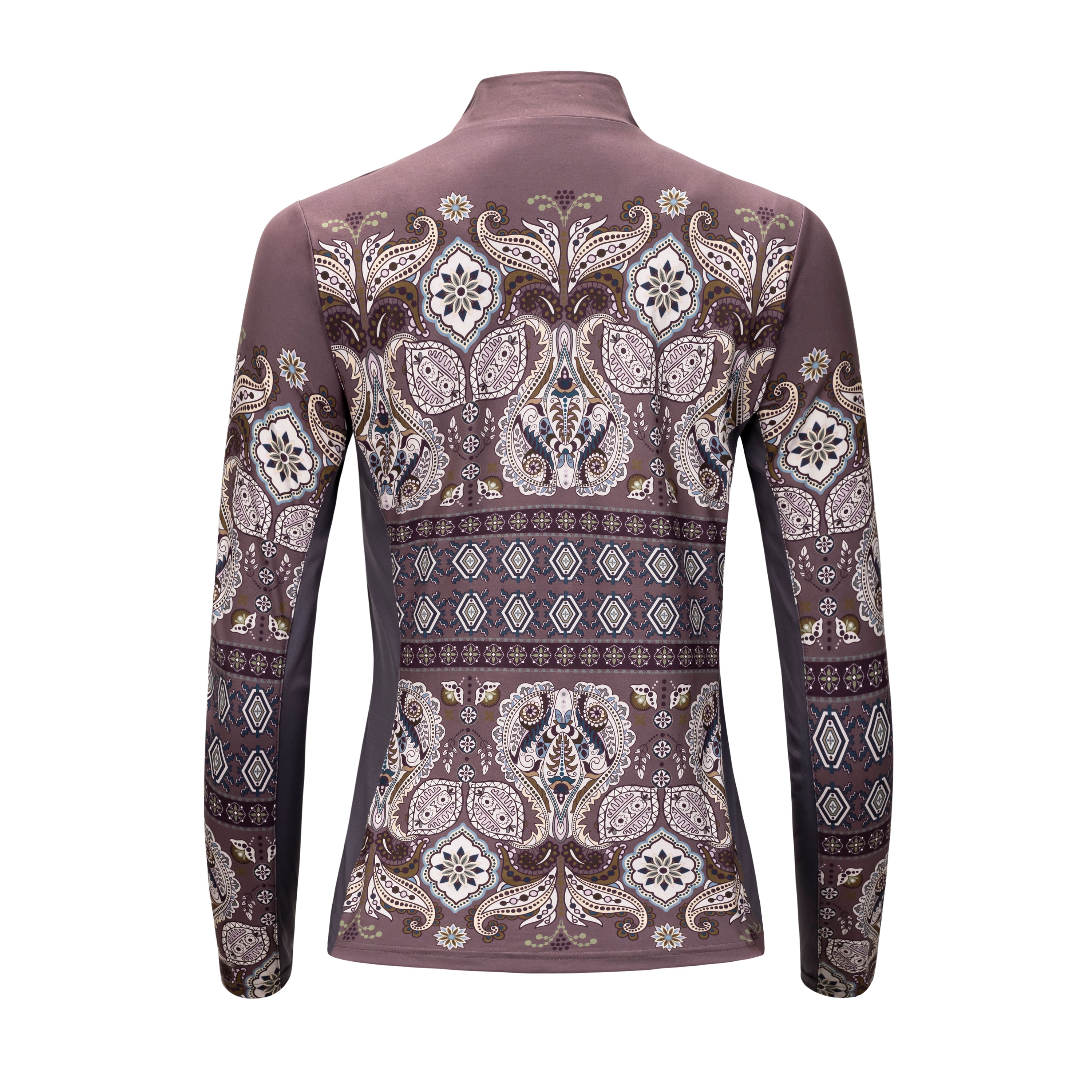 Mandala Quarter Zip Fig (3012)