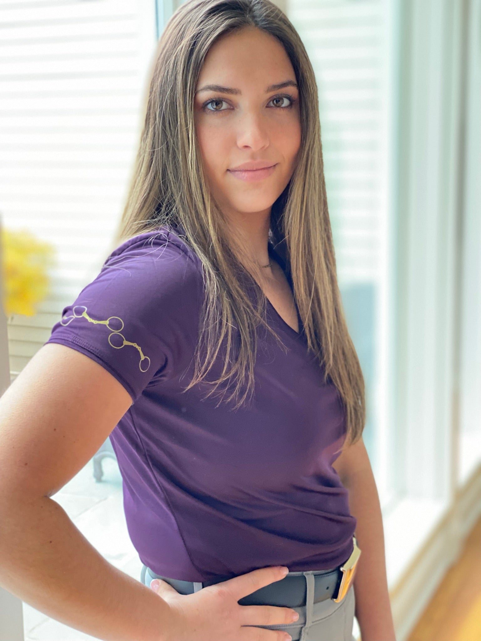 BOSS - Equestrian training shirt in stretch piqué - light pink BOSS - Equestrian training shirt in stretch piqué - light pink