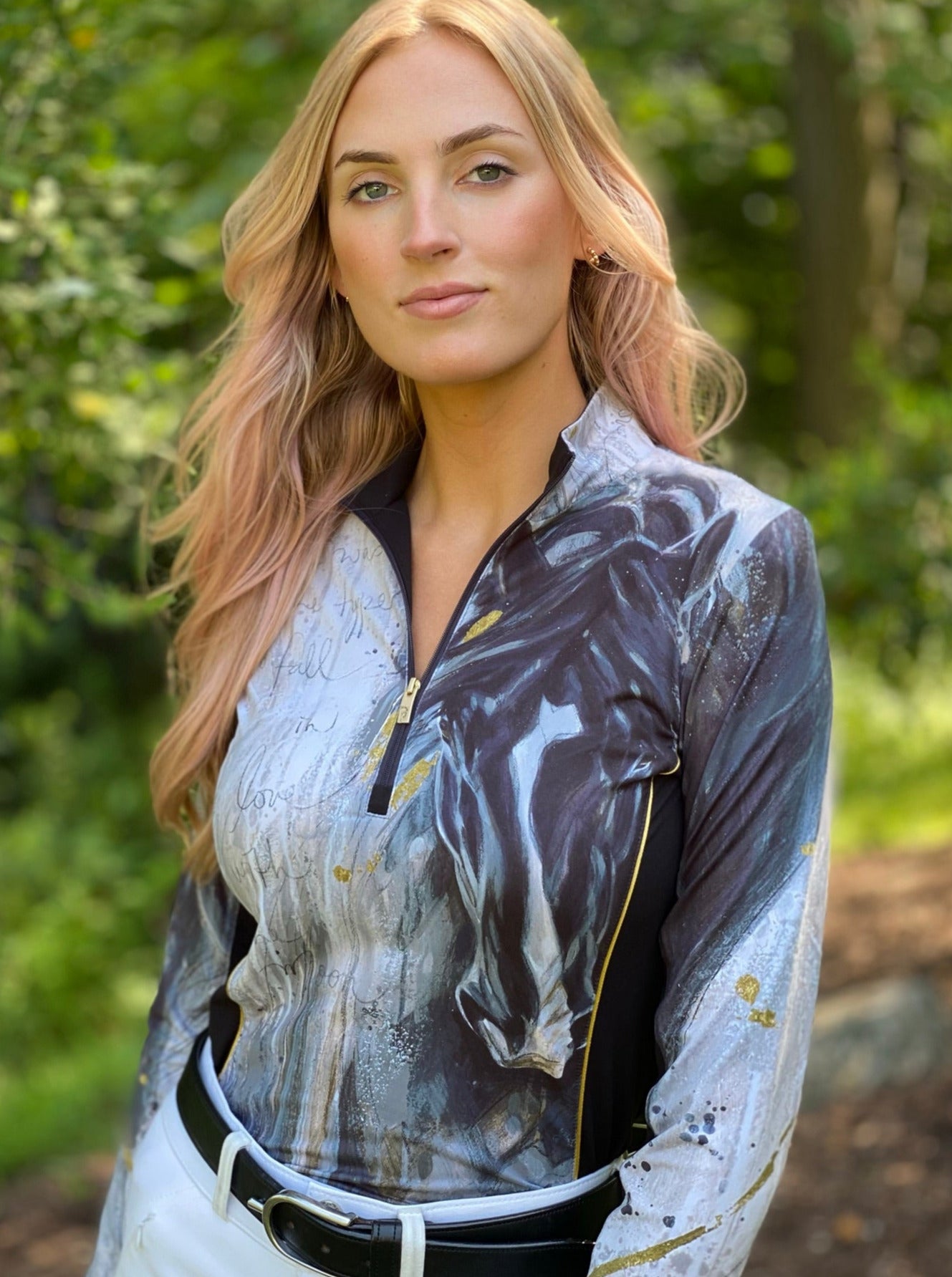 Elise Genest 'Fall in Love' Sun Shirt w/ Mesh