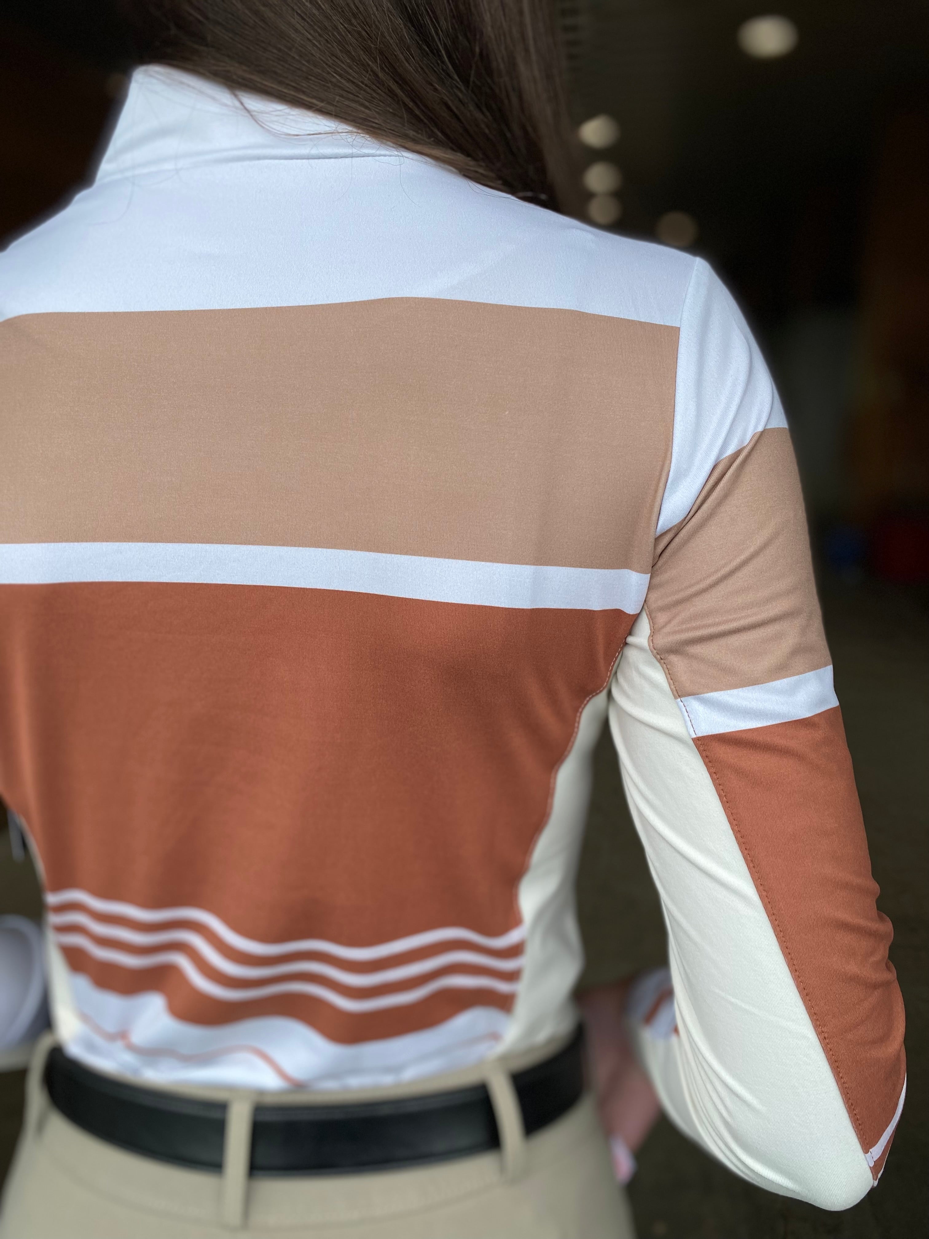 Charmed Quarter Zip, Champagne/Rustica